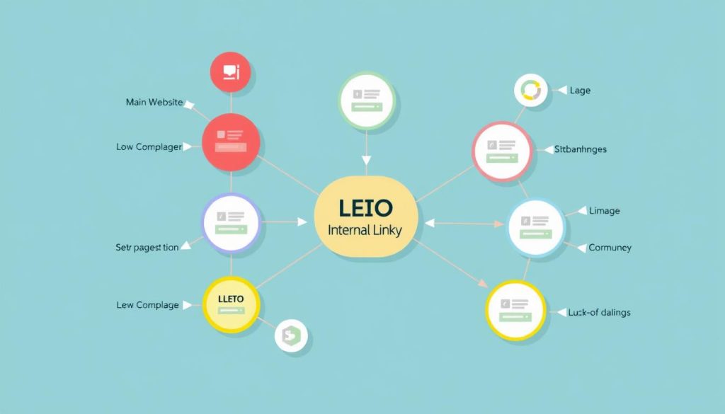 Internal linking strategy diagram