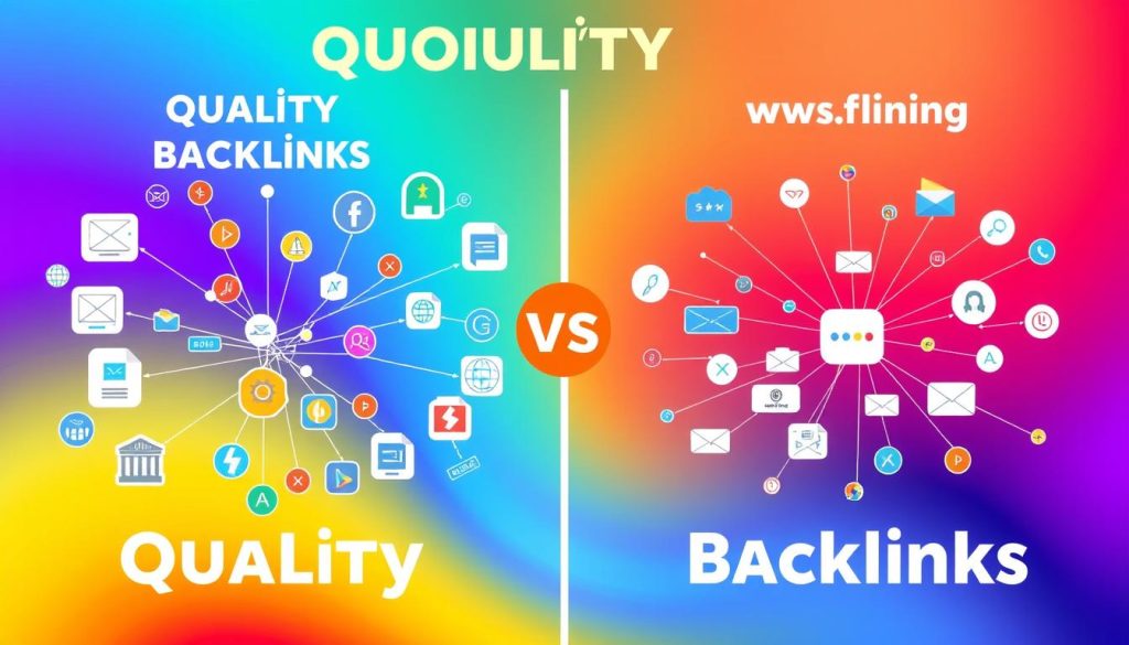 Quality backlinks comparison