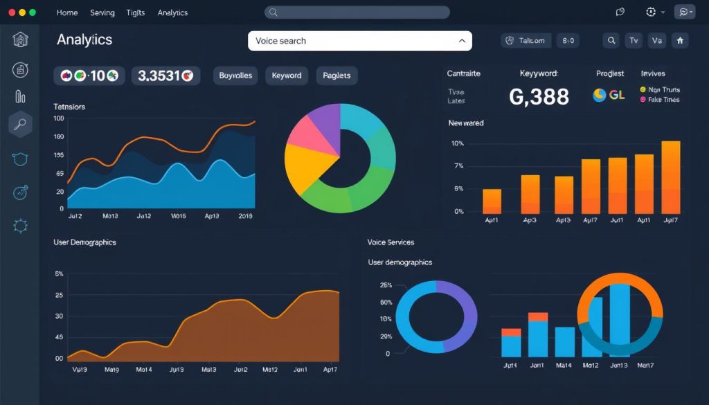 Voice search metrics dashboard